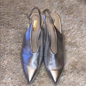 Louise et Cie silver heels size 10